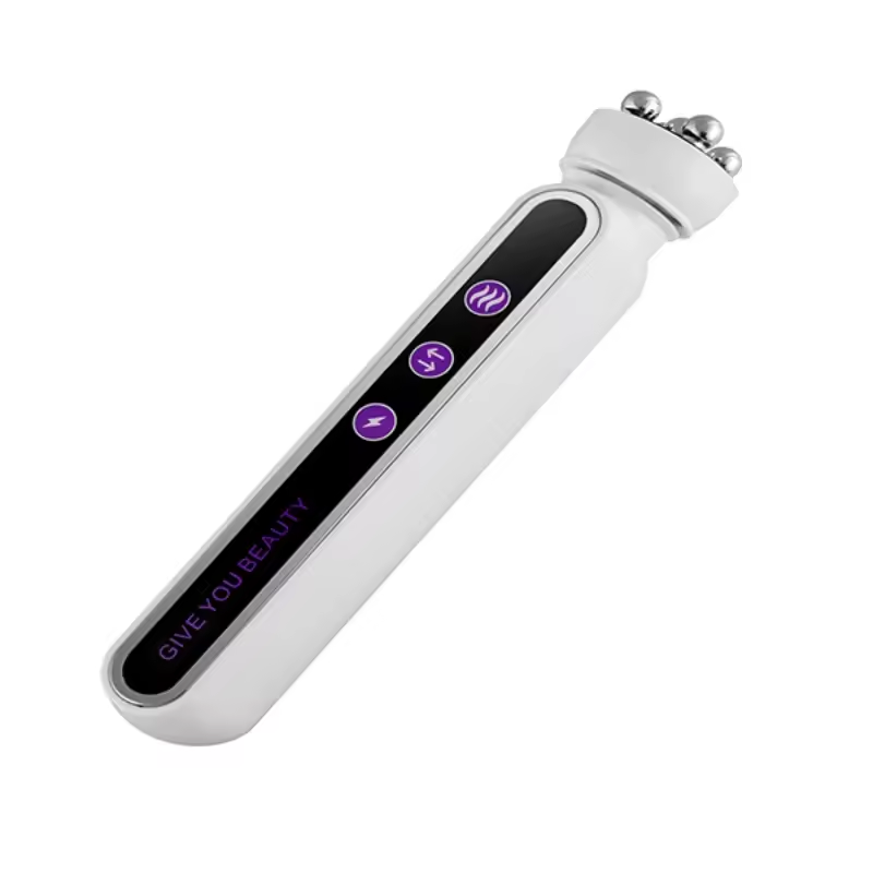 Home Use EMS Facial Roller Massager Electric Face Heating Roller Machine Anti Aging 360 Degree Rotation Rolling Device