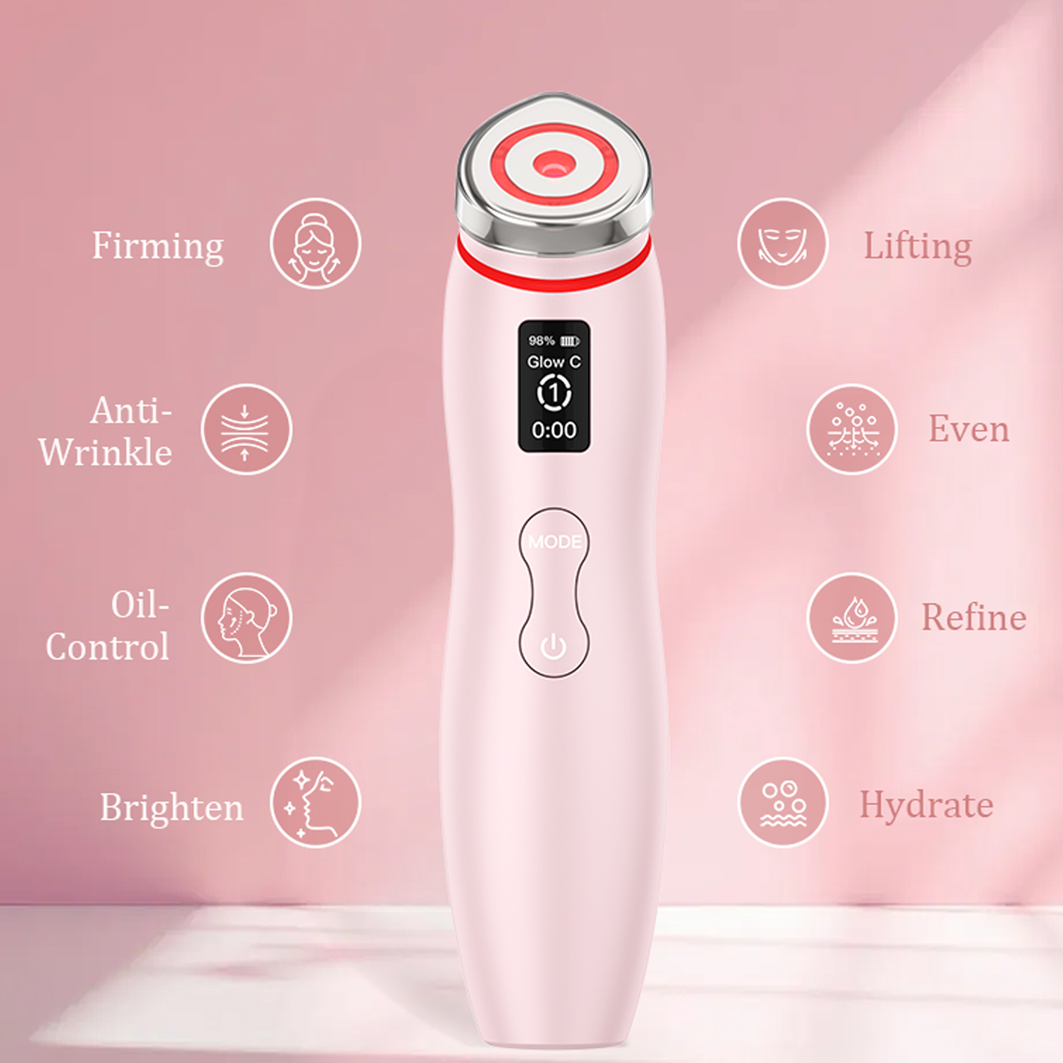 Hot Sales Electroporation Face &amp; Neck Lifting Massager Beauty Device Handheld Facial Beauty Machine