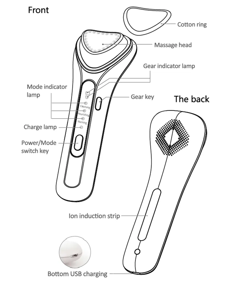 Heated Vibration Facial Massager