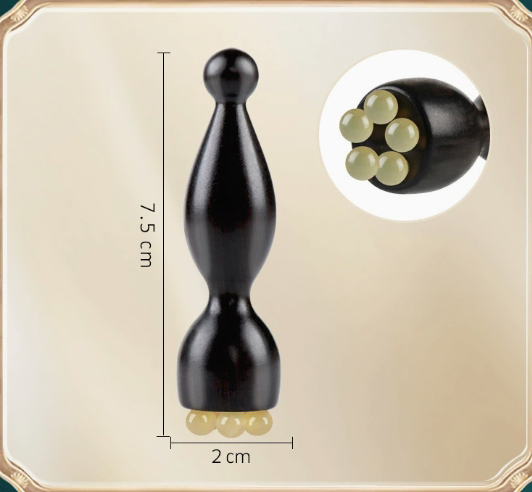 2026 New Blackwood Eye Massage Stick Portable Facial Tool for Eye Bags Dark Circles and Wrinkles Wooden Anti-Aging Beauty Tool