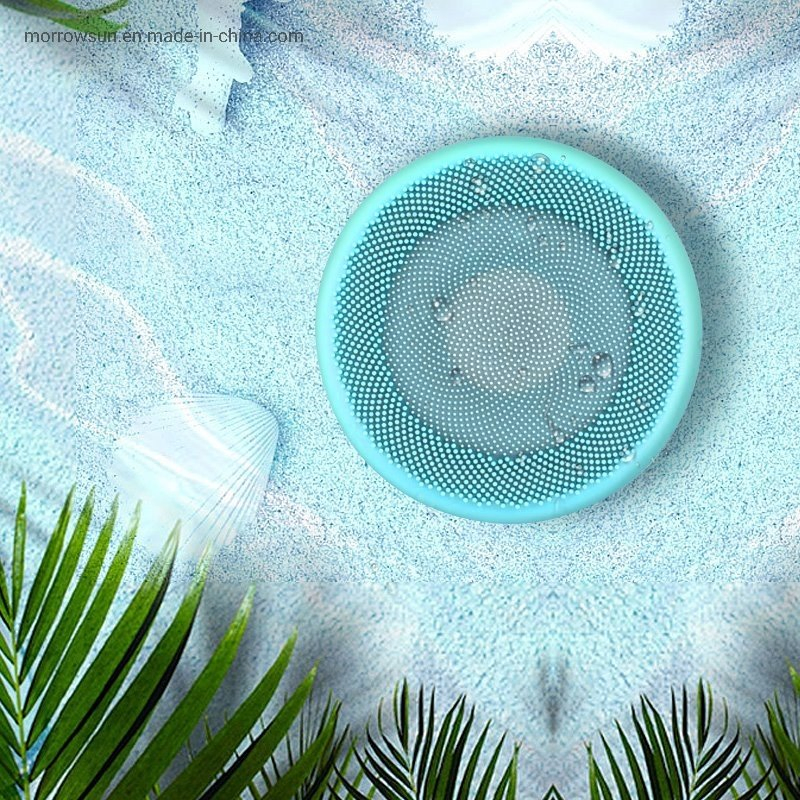Wireless High Frequency Vibration FDA Silicone Waterproof Body Cleaning Skin Lifting Facial Massager