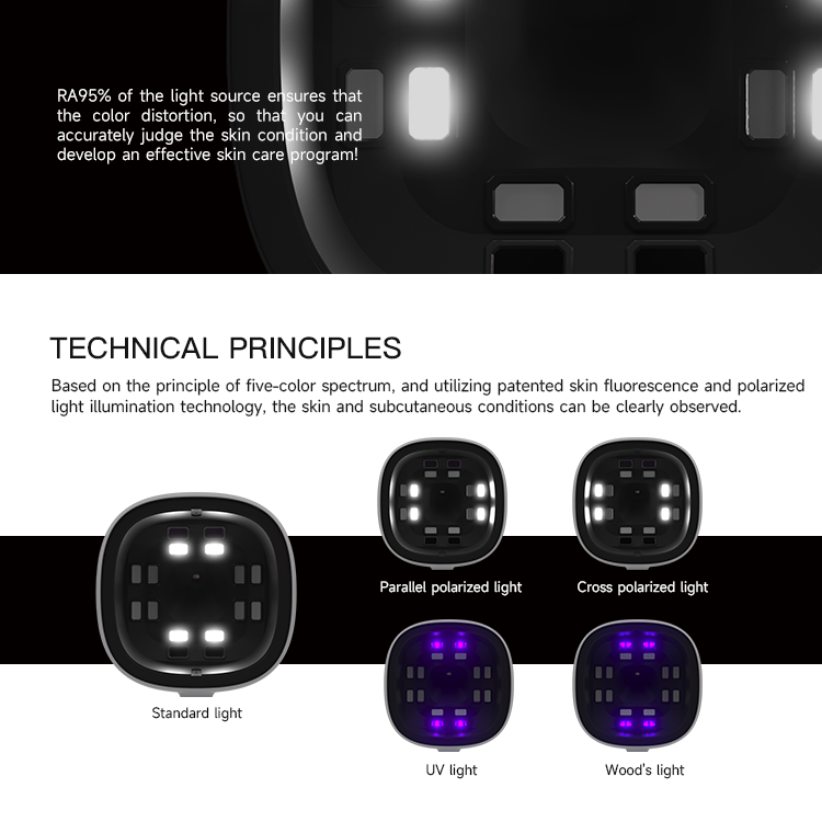 Professional Intelligent Full Face Scanner Facial Skin Analyzer Beauty Salon Equipment