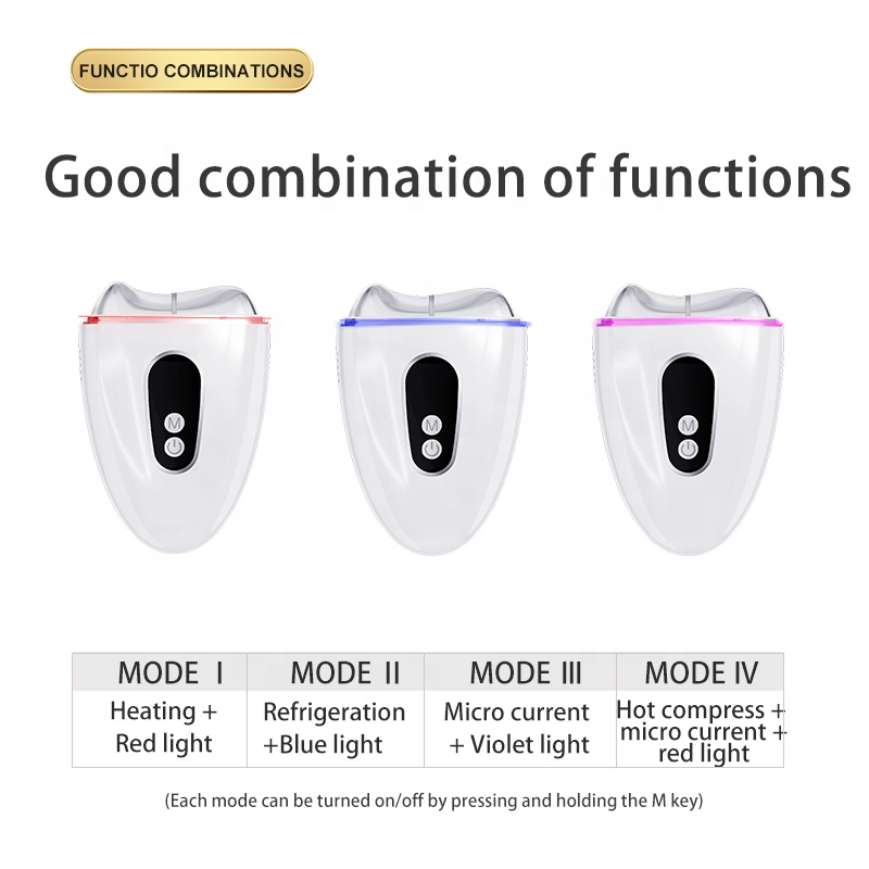 Trends Electric Guasha Heated Cooling Facial Beauty Massager Mini Vibration Massage Tool Hot Cold Beauty Device Body Massager