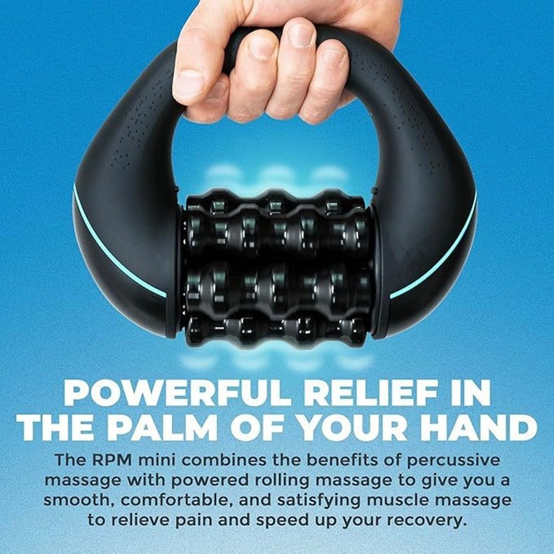 Wholesale Cordless Electric Massage Roller 3 Speed, Bulk USB Rechargeable Percussive Rolling Massager For Full Body Muscle Relax