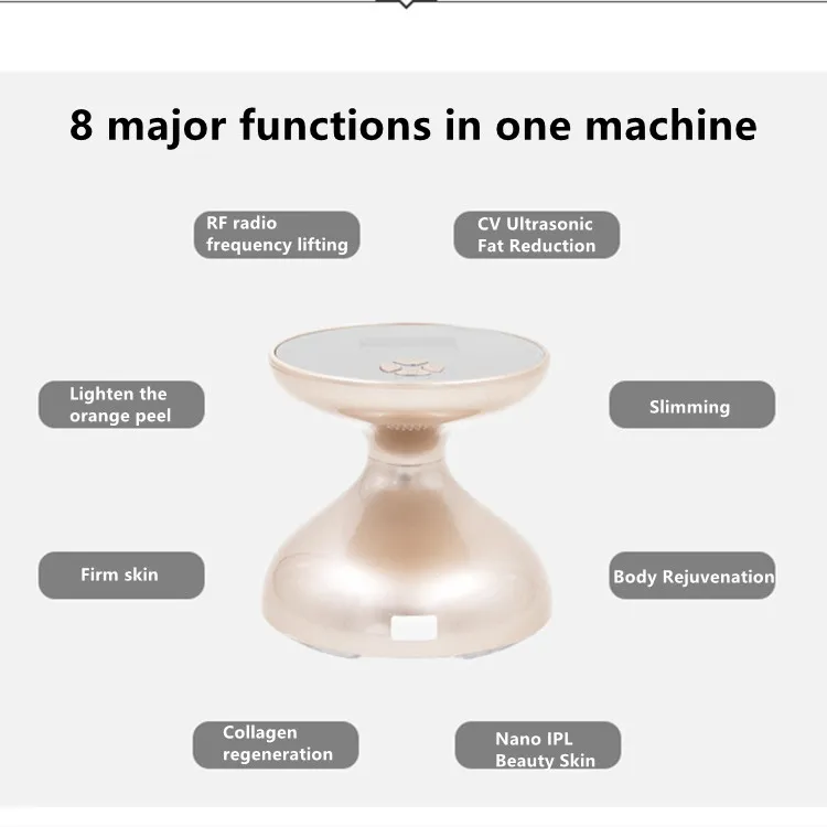 Portable Rechargeable USB Cable Anti Cellulite Photon Light Body Slimming Beauty Device for Home Application