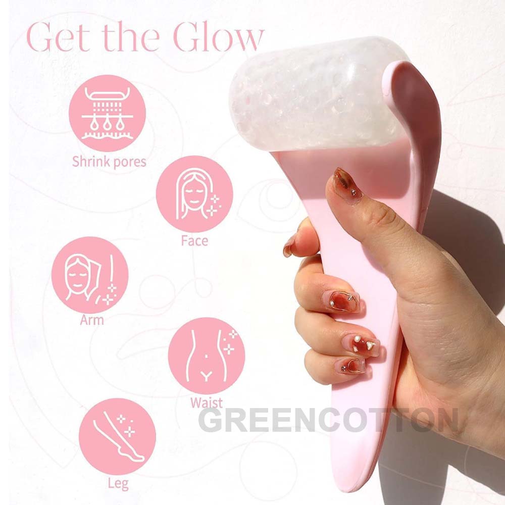 Custom Logo Ice Roller Facial Ice Head Roller Face Massager Roller Cold Compress Massage and Skin Beauty Massager Tools