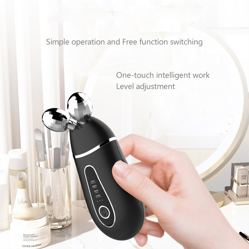 Portable Women's Microcurrent Face Massager Electric Roller Beauty Instrument for Skin Care Gift Product