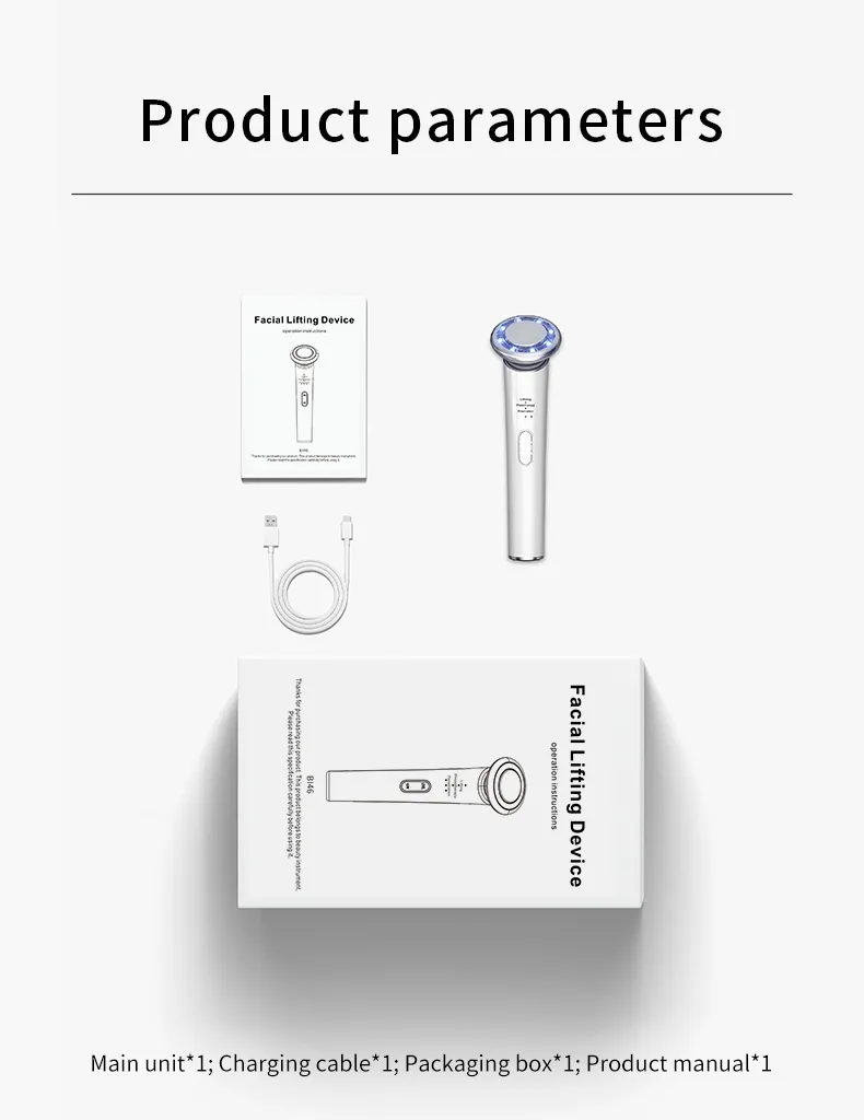 Home Use Beauty Equipment EMS Microcurrent Facial Toning Skin Care Rejuvenation Device