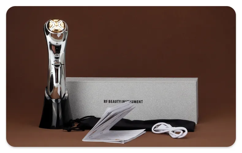 Hot Sale Multi-Function RF EMS LED Light Dark Circles Anti-Aging Facial Instrument Face Firming Eye Massager