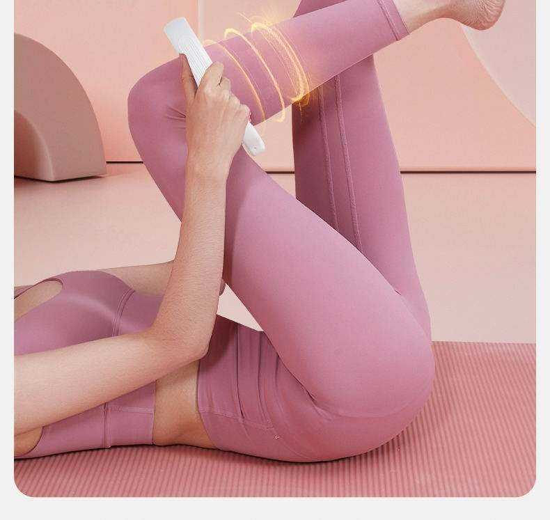 Aofit Anti Cellulite Massager Roller for Thighs and Buttocks Detachable Roller Handles Muscle Massage Roller