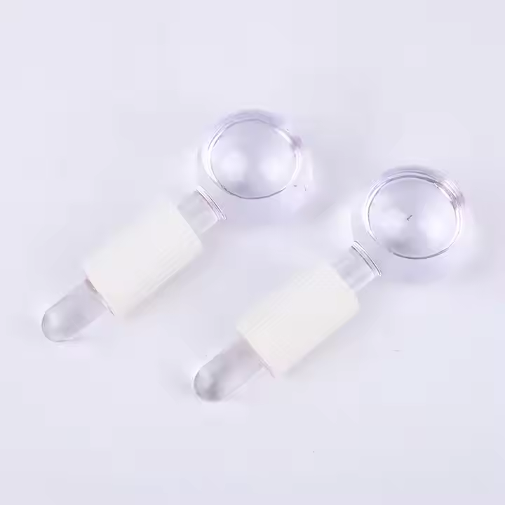 Ice globes cooling beauty product display 1