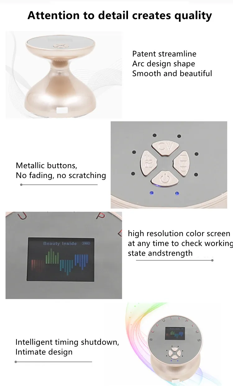 Portable Rechargeable USB Cable Anti Cellulite Photon Light Body Slimming Beauty Device for Home Application