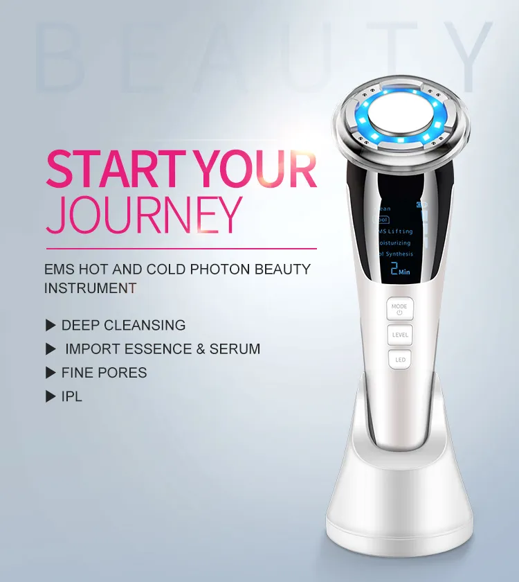 EMS Hot Cold Facial Massager with LED Photon Therapy Detail 1