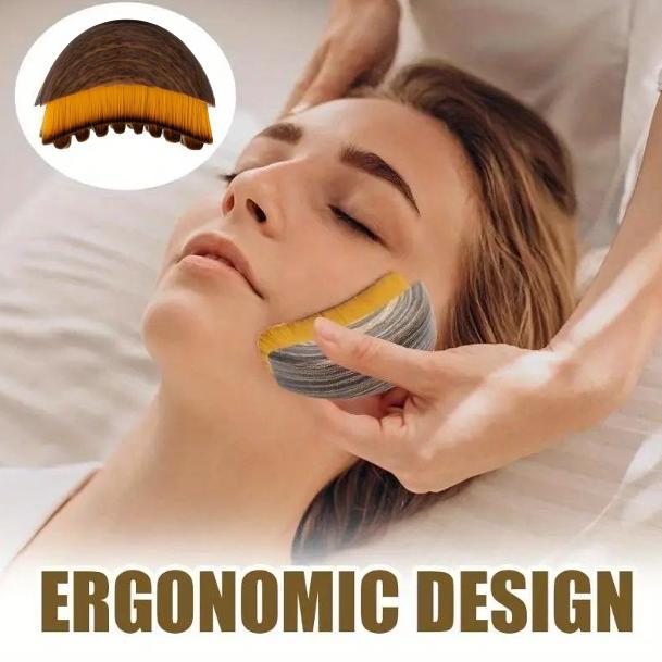 Lymphatic Brush Contour Facial Massage Brush Jawline Shaping Fatigue Relief Gadget Gua Sha Eye Neck Care Brush