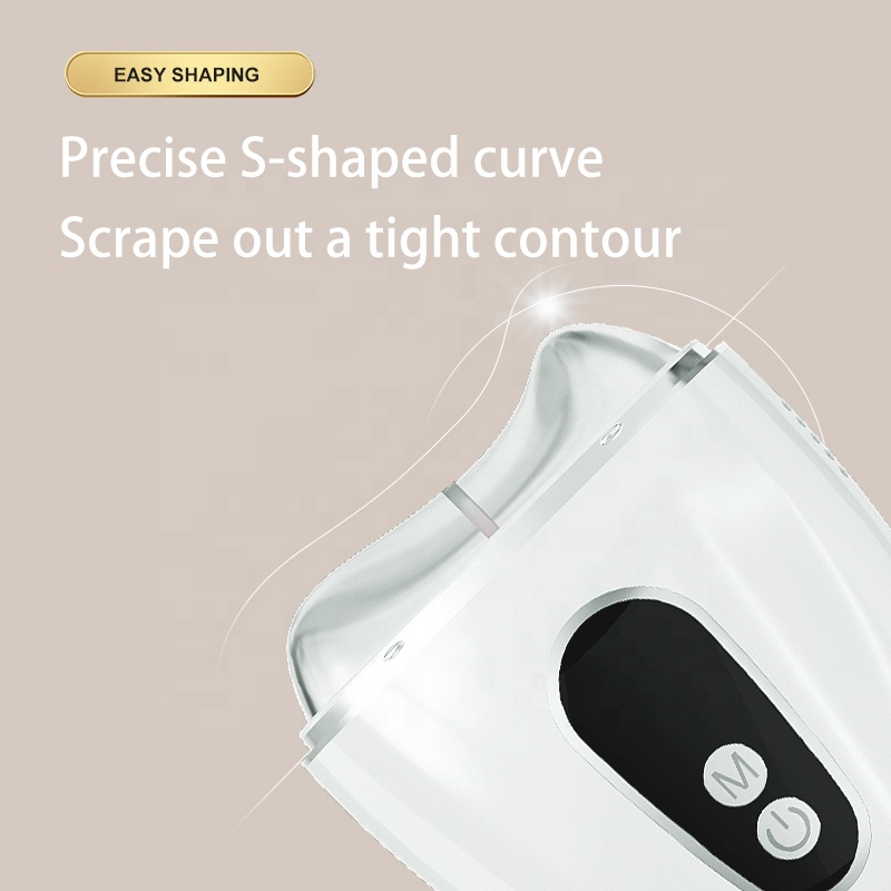 Trends Electric Guasha Heated Cooling Facial Beauty Massager Mini Vibration Massage Tool Hot Cold Beauty Device Body Massager