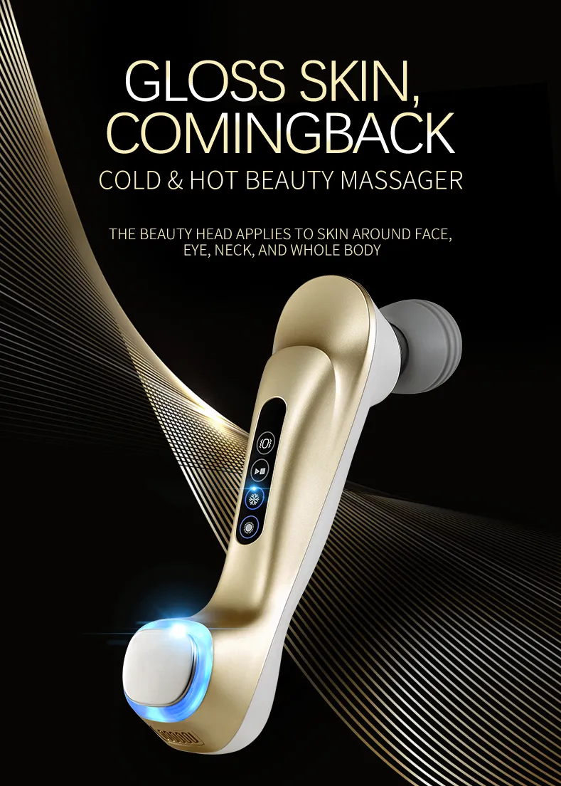 Galvanic Facial Cooling and Heating Vibration Beauty Massager