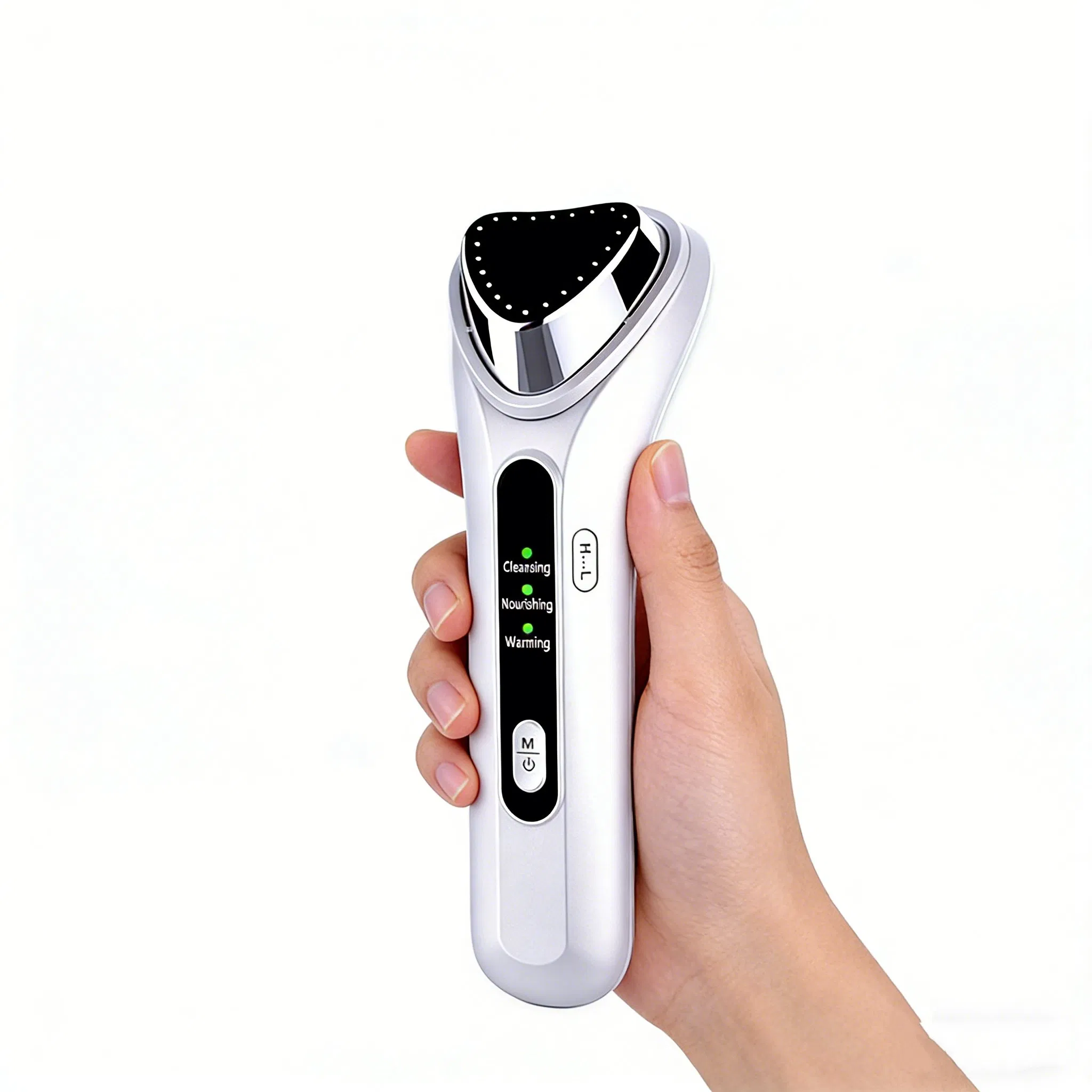 Heated Vibration Facial Massager for Ion Infusion &amp; Skin Rejuvenation