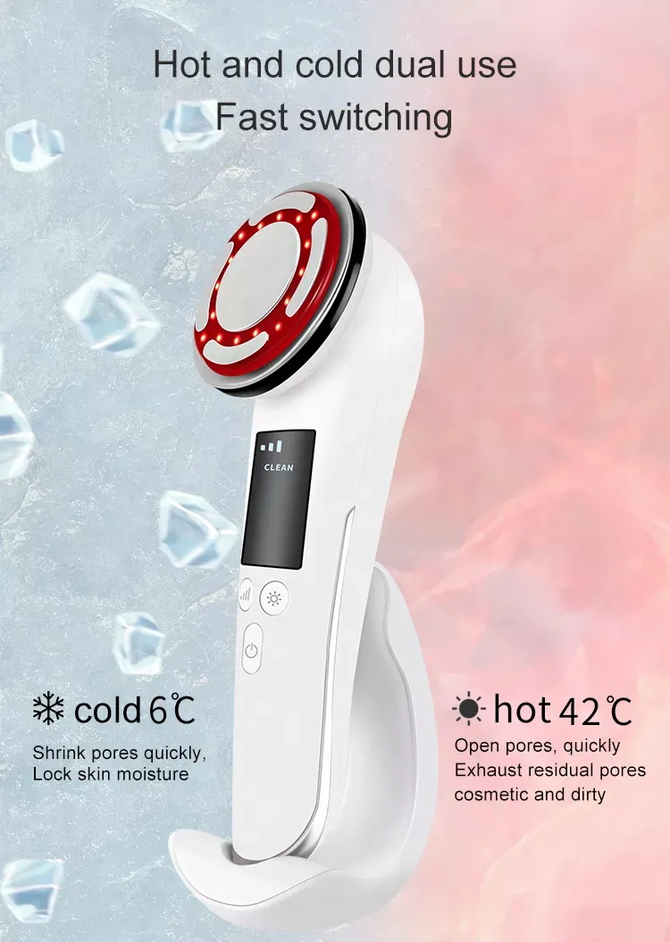 Rechargeable Hot and Cold Beauty Instrument Electric Cool Warm Massage Device