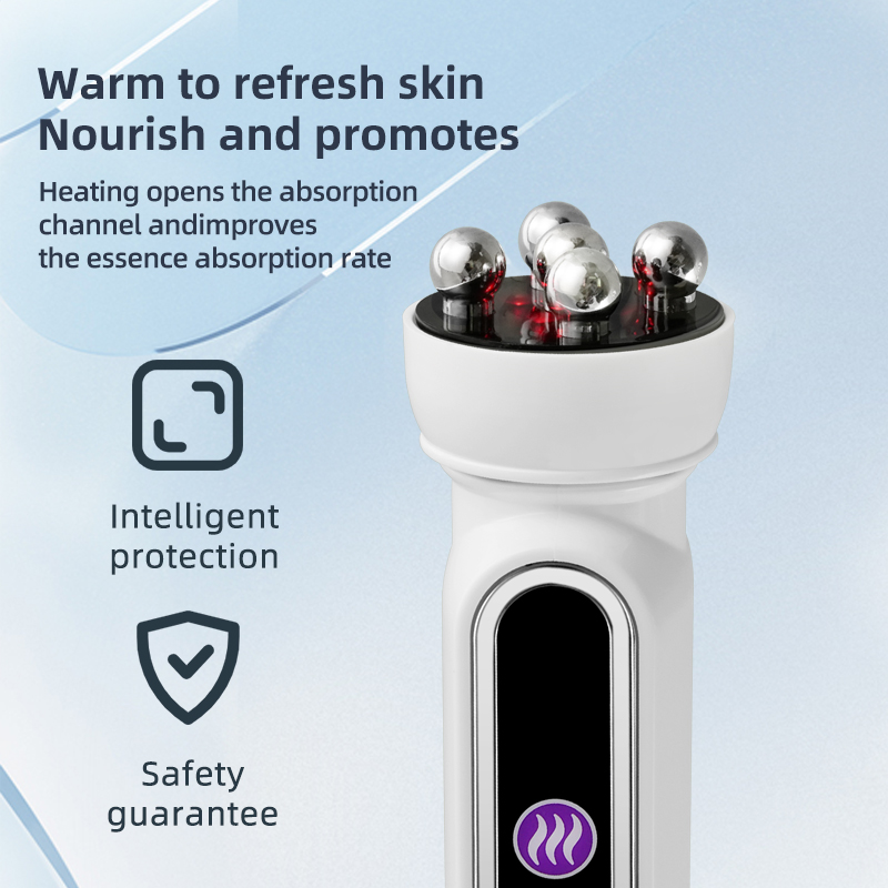 Facial Massage Device 360 Degree Rotation Roll Ball EMS Microcurrent Facial Massage Device
