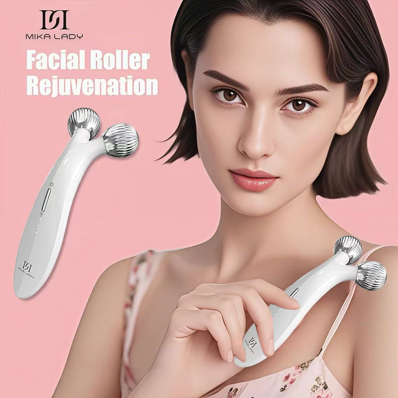 High Quality EMS 3D Roller Face Massager Face Rejuvenation Roller USB Rechargeable Device for Women Face Glow Rejuvenator