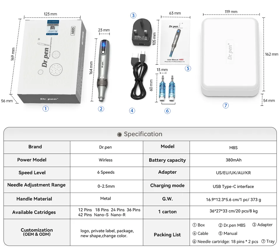 Skin Revitalizing Microneedle Beauty Device for Home Use