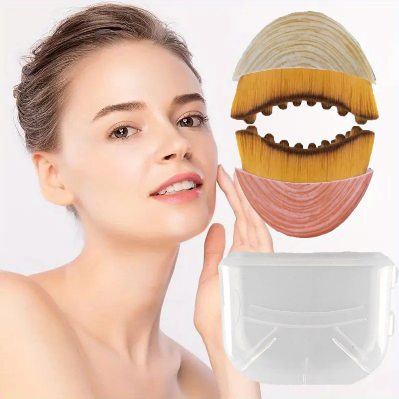 Lymphatic Brush Contour Facial Massage Brush Jawline Shaping Fatigue Relief Gadget Gua Sha Eye Neck Care Brush