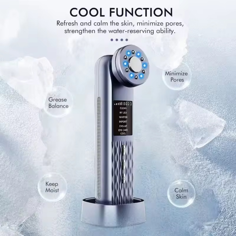 NEW 7 in 1 Microcurrent Facial Device Home Use Anti-Aging Device Skin Tightening Face Machine Facial Massager Light Therapy
