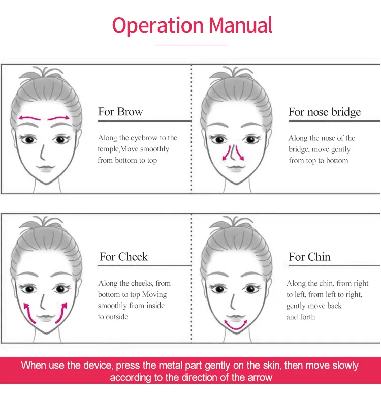 EMS Hot Cold Facial Massager Usage 3