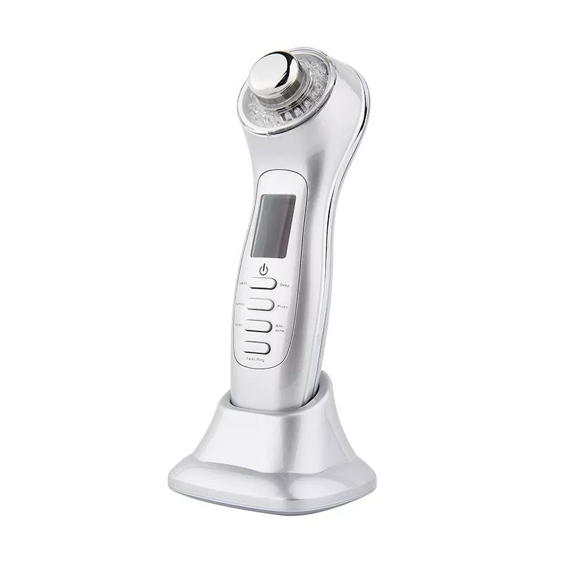 Face Massage Machine EMS RF LED Face Lifting Anti Wrinkle Electric Ultrasonic Vibrating Facial Massager