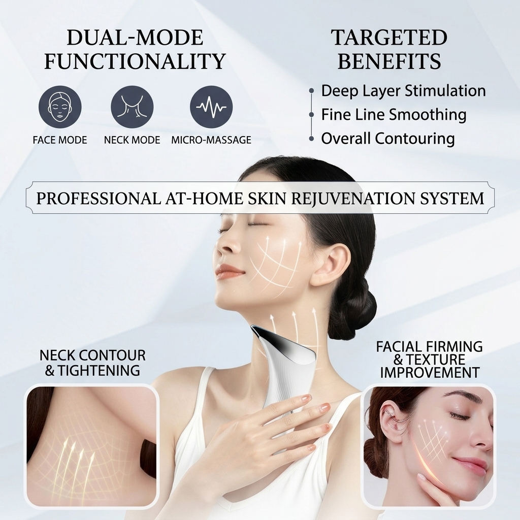 Hot-selling Handheld Face Lifting Device Neck Skin Tightening Wrinkle Removal Vibration Massager Facial Beauty Machine