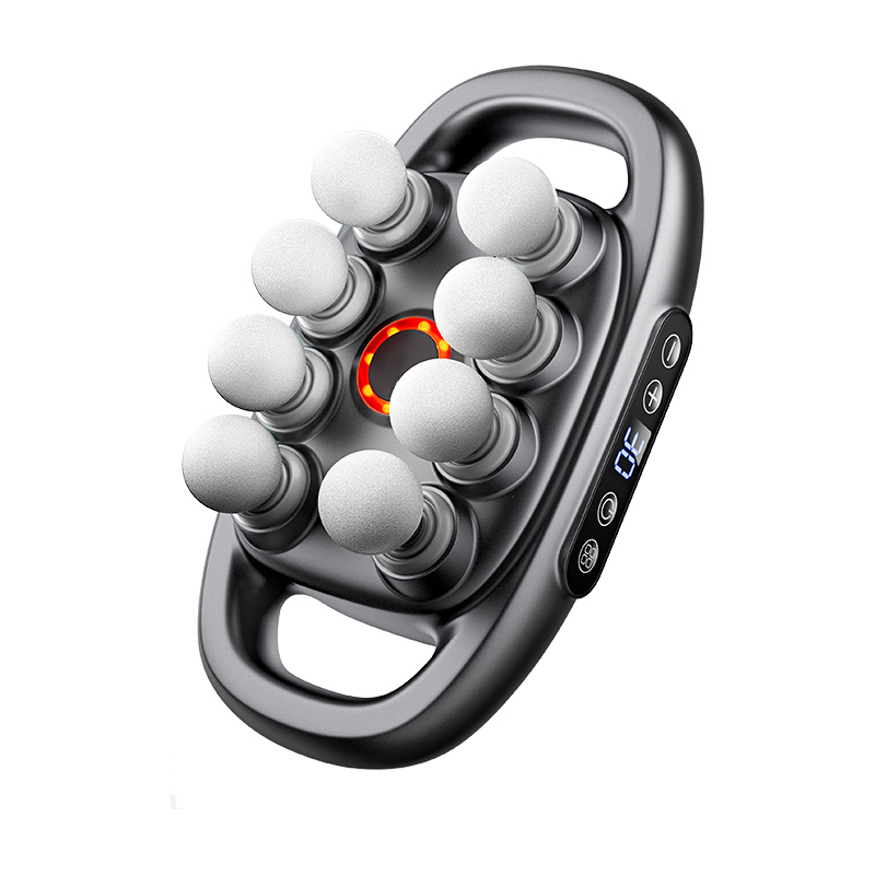 VTT Wholesale Portable Electric 8-Head Massage Gun Rechargeable Facial Massager for after Fatigue Massage Great Value
