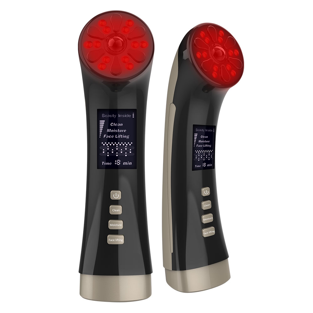 4-in-1 Facial Massager for Face &amp; Neck Skin Rejuvenation Lifting &amp; Tightening Reduces Wrinkles &amp; Puffiness Enhances Infusion