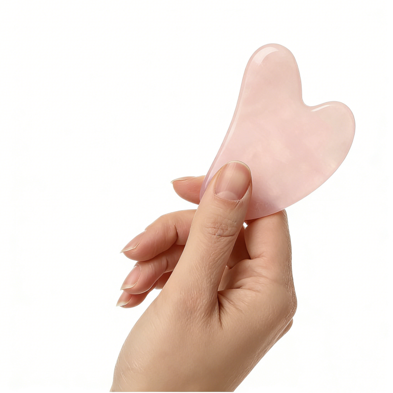 Wholesale Best Price pink Jade Gua Sha Board Pure Natural Anti-Aging Jade Guasha Massage Tool for Face
