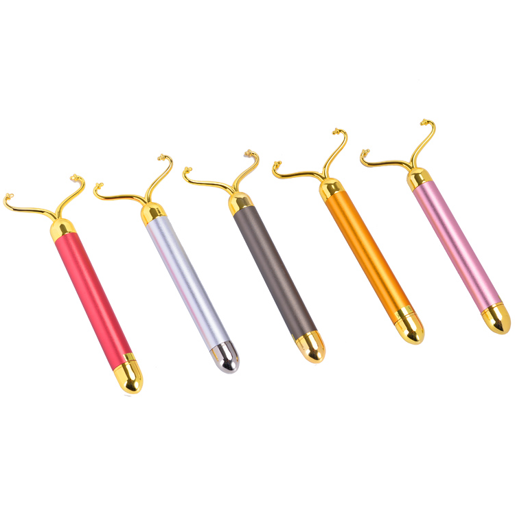 2024 Wholesale Anti-Aging Face Lift Beauty Tool Dry Cell Made of Natural Quartz Jade Facial Massage Roller with Custom Logo