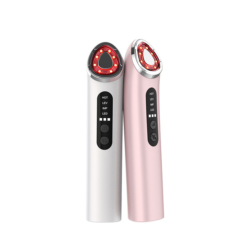 Skin Care Device Facial Roller Vibration Face Neck Lifting Wireless Microcurrent Face Massager Tool for Puffiness