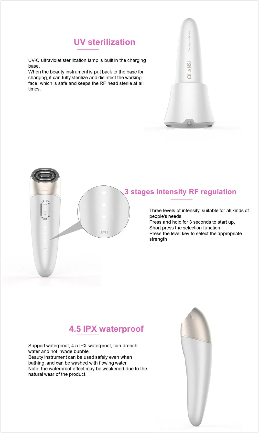 Beauty Instrument parameters