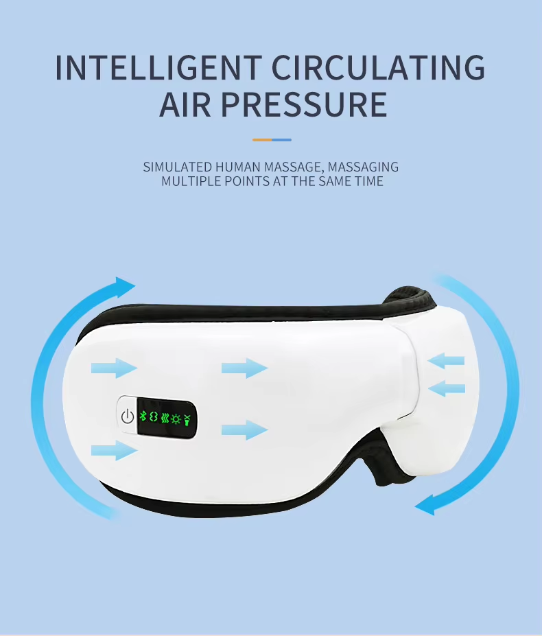 LJ New Arrival Electric Smart Eye Massager Foldable Instrument with Heat Compression Hot Trending Eye Care Product