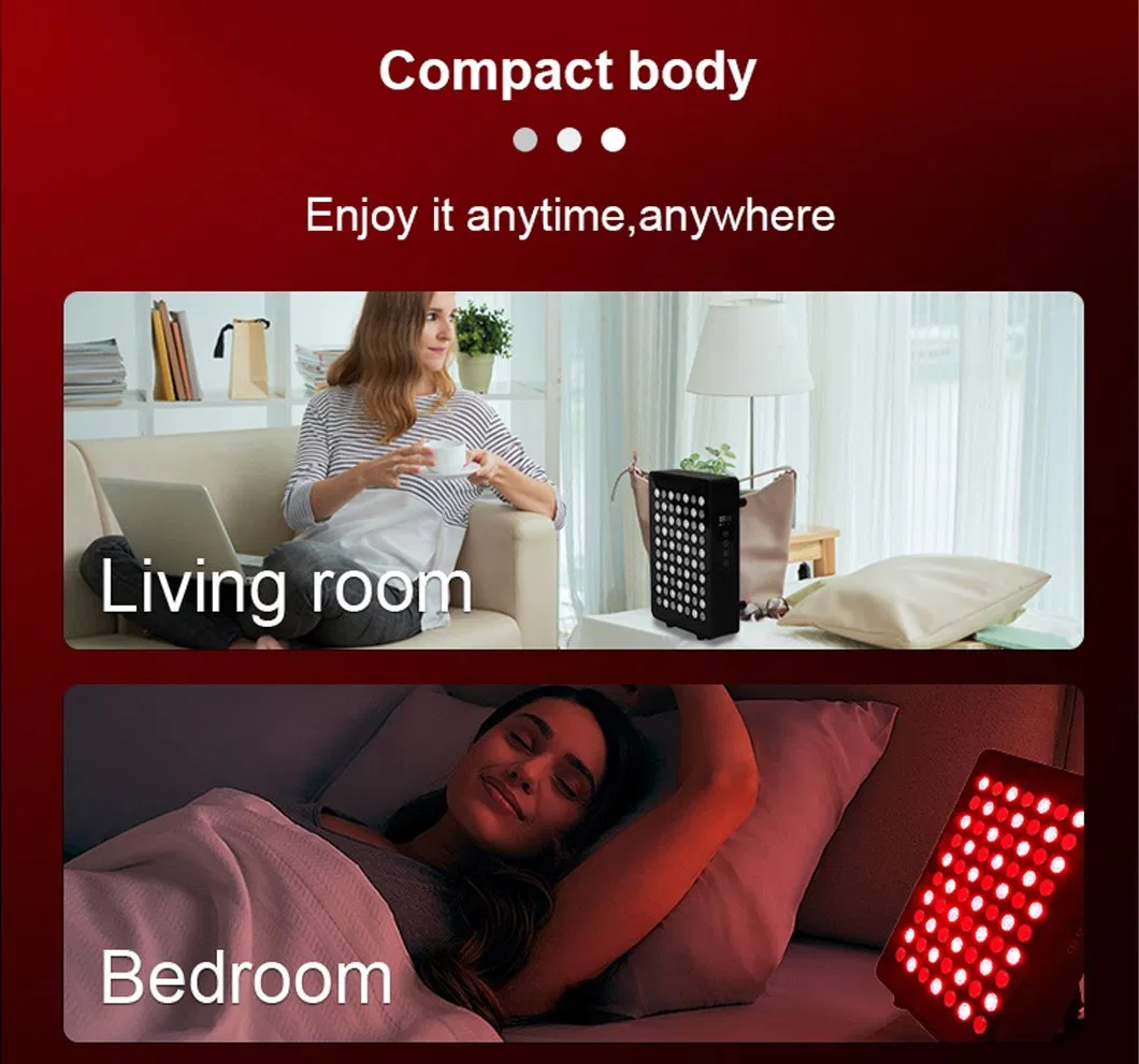 Home Use Beauty Equipment Red Light Therapy Lamp with Stand Red Light Panel Device
