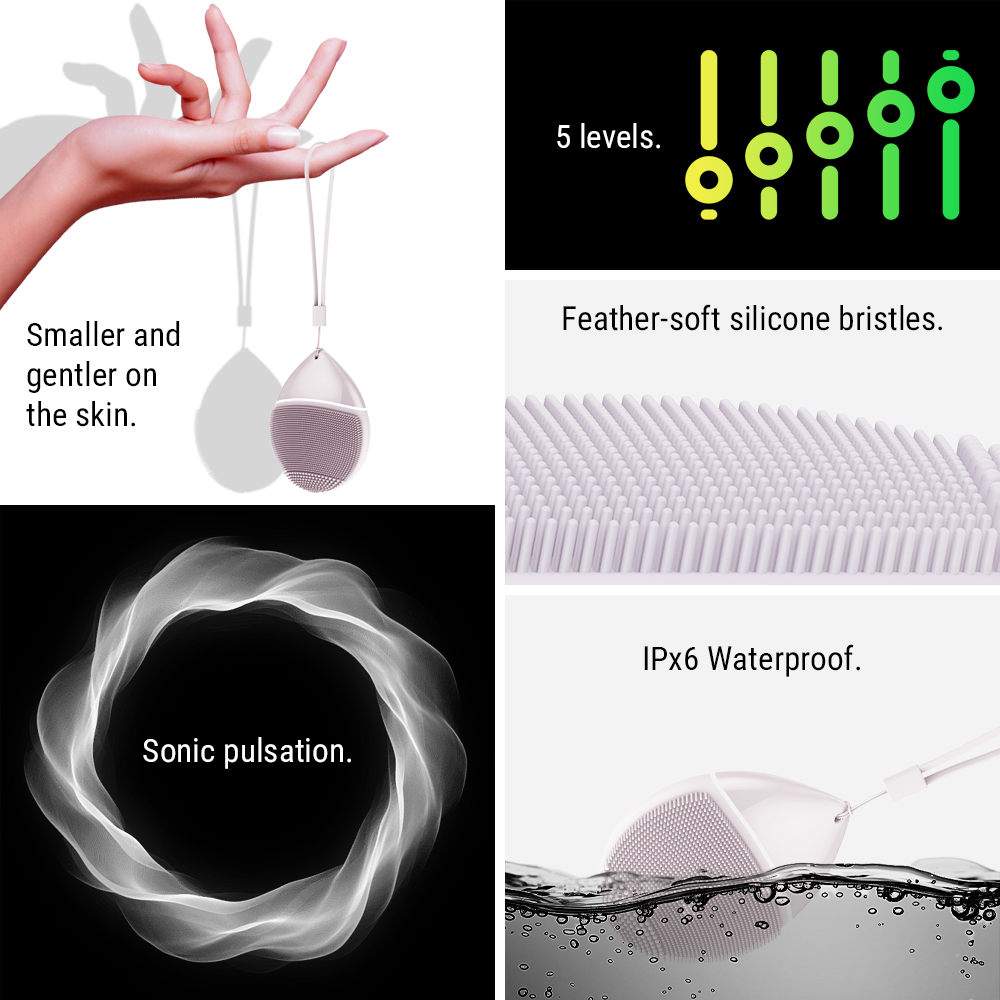 Factory Direct Wireless Charging Sonic Facial Cleansing Device One Stop OEM/ODM Service Fast Prototyping Household Use CE