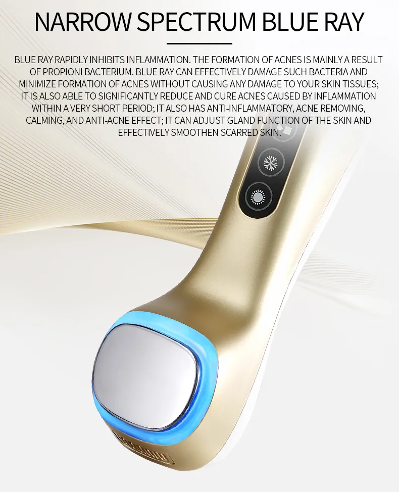 Galvanic Facial Cooling and Heating Vibration Beauty Massager