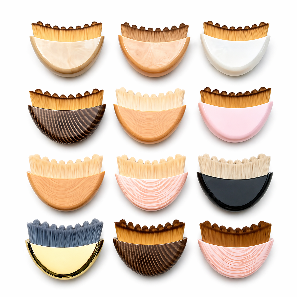 Custom Logo Contour Face Brush Lymphatic Drainage Massager Tool Dry Brushing Face Brush Chin Jawline Sculpting Fits Skin