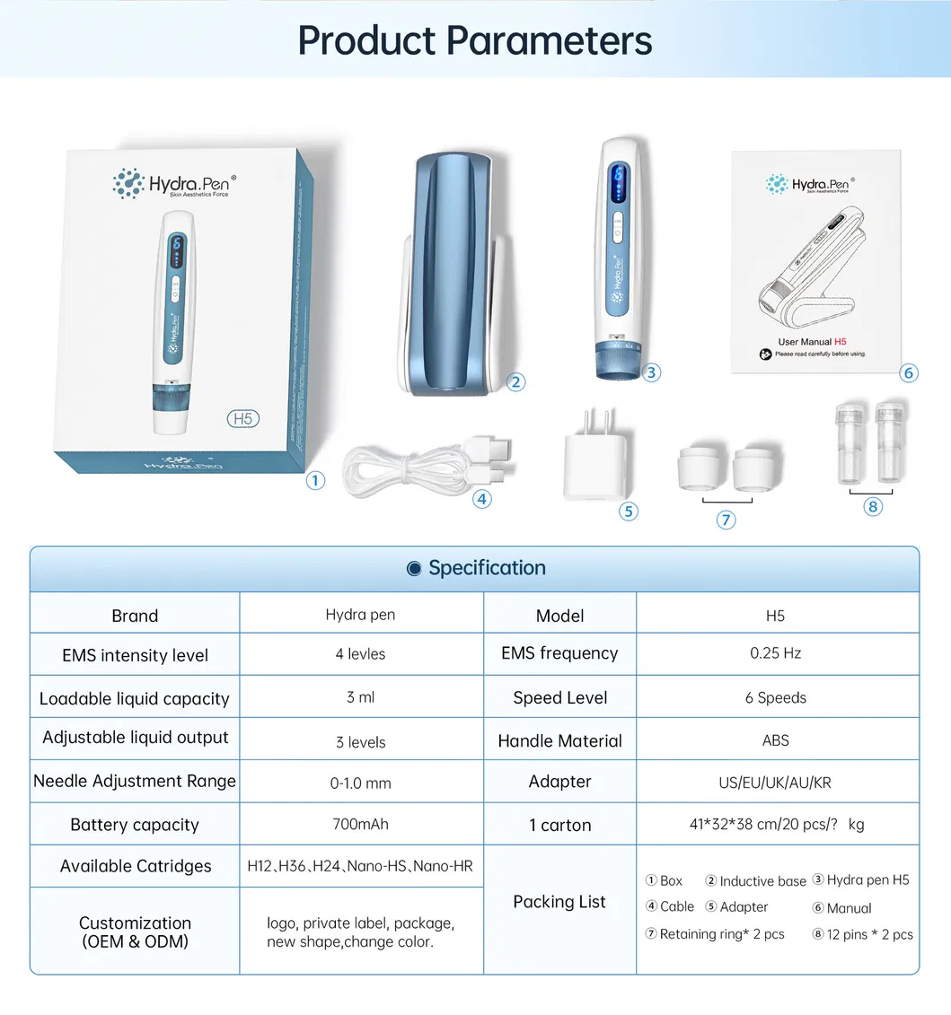 Advanced EMS Microneedle Beauty Device for Home Use