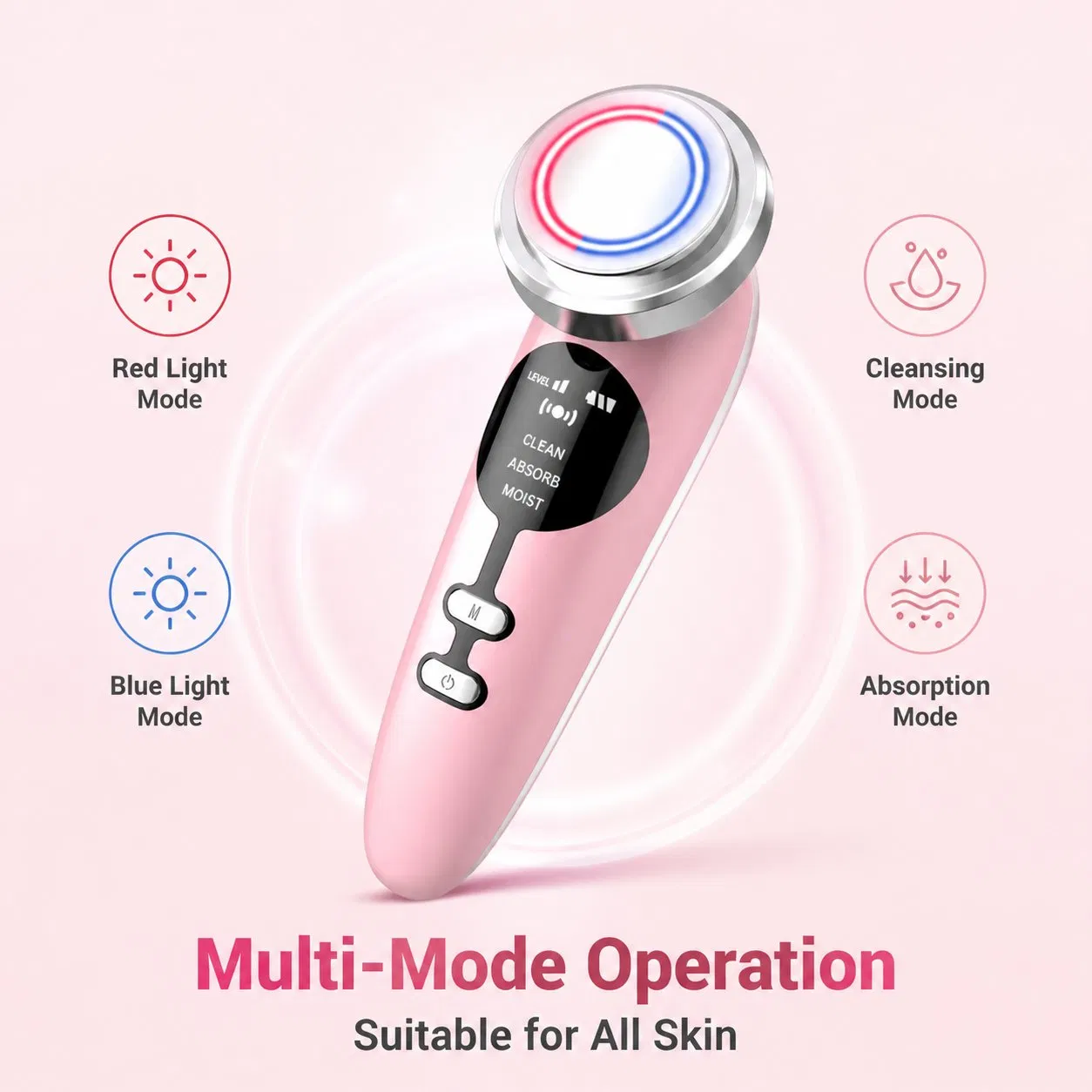 [Zsm] Pocket Size Rechargeable Facial Neck Tightening Home Beauty Instrument Handheld Beauty Device