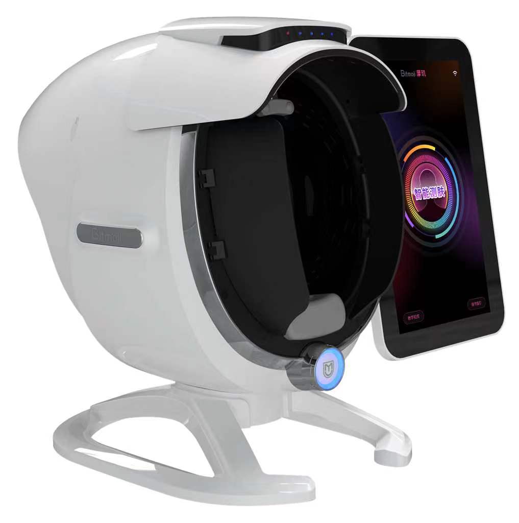 BitMoji AI Smart 3D Skin Detector 8 Spectrum Digital Analyzer Facial AI Intelligent Digital Skin Tester Face Machine for Salon