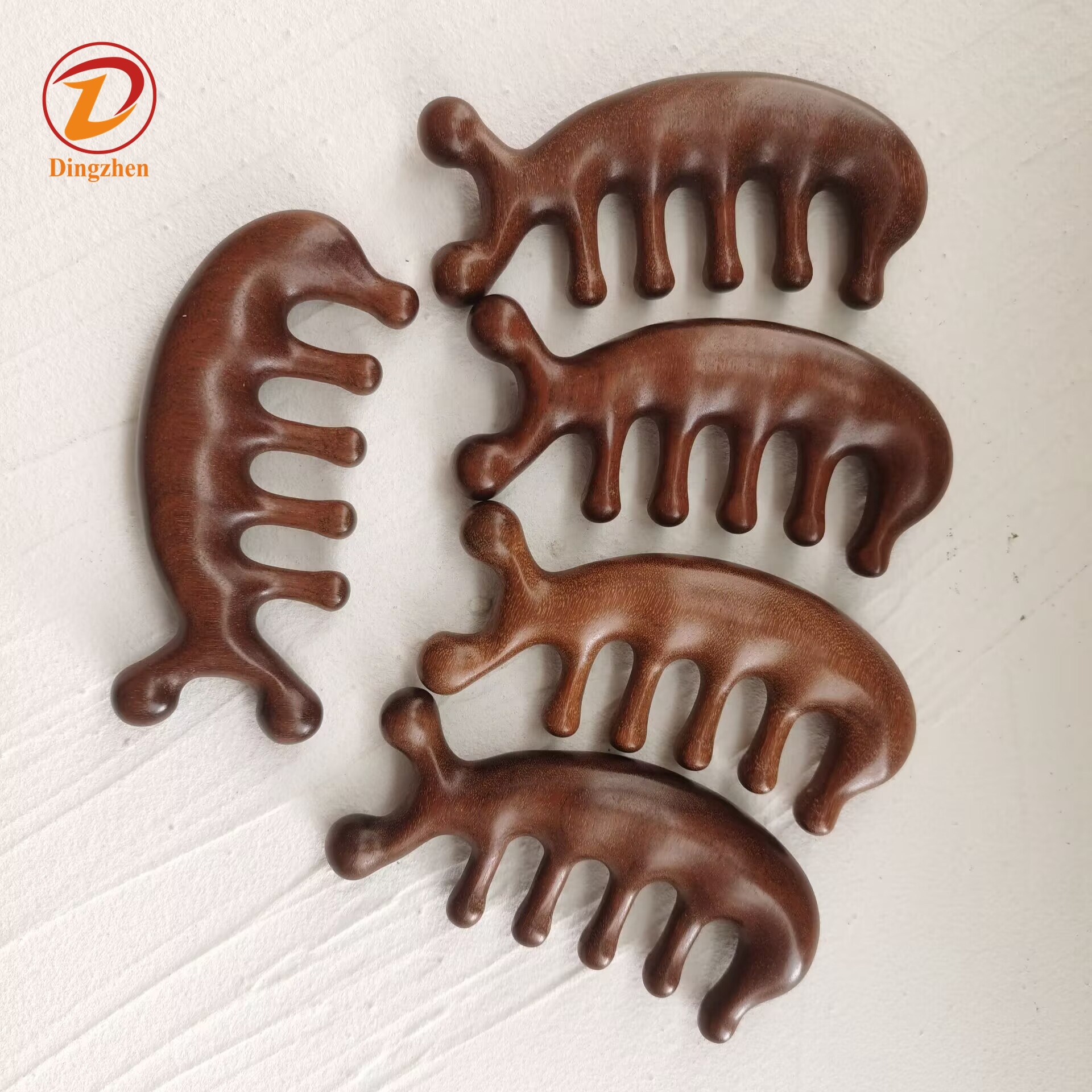 OEM LOGO Natural Wooden Nose Guasha Massage Tool Eyes Facial Manual Massager Tool Hand Held Massage Tool