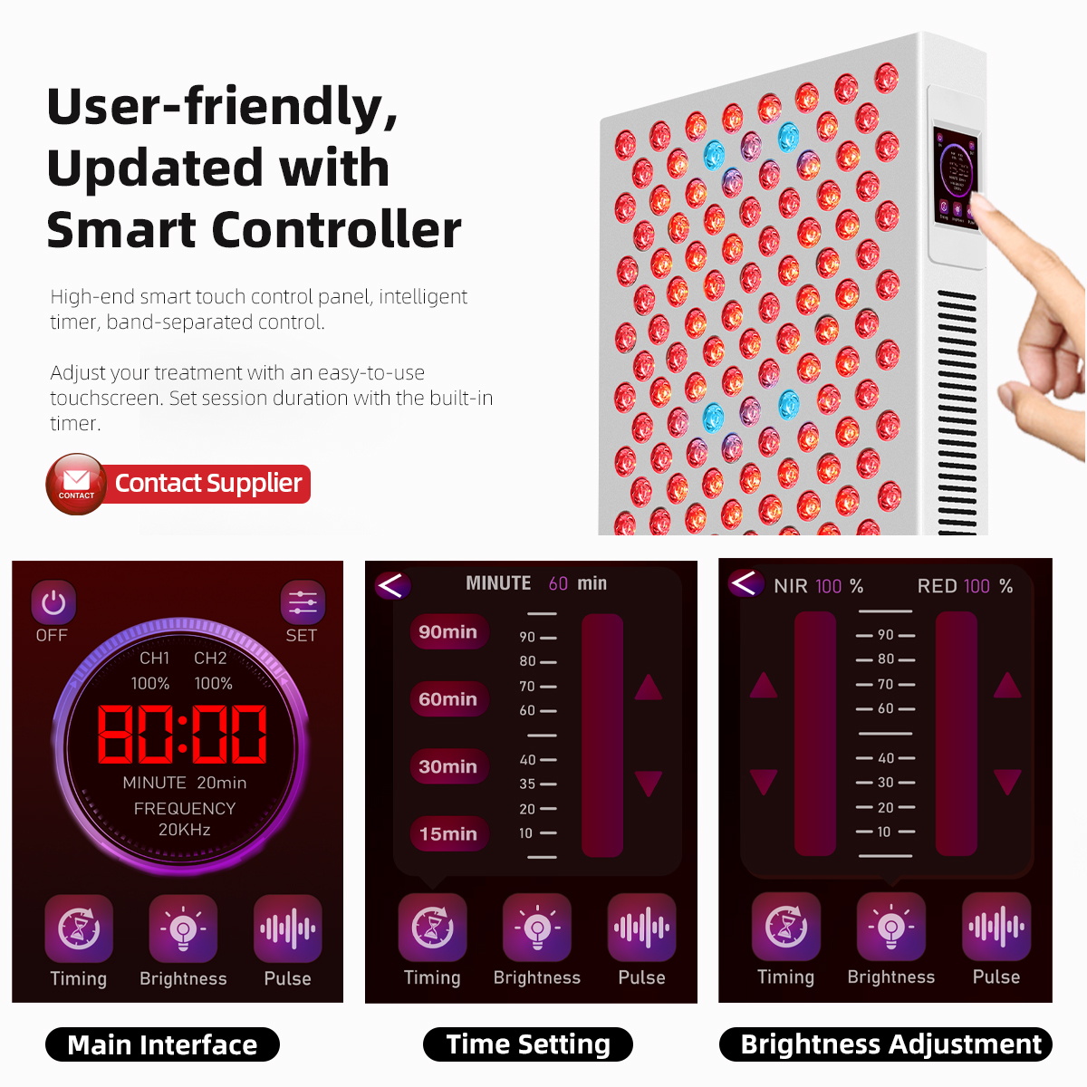 Redfy Factory Wholesale Advanced Pulsing Mode Full Body PDT Machine LED Light Therapy Panels Red Light Therapy Beauty Device