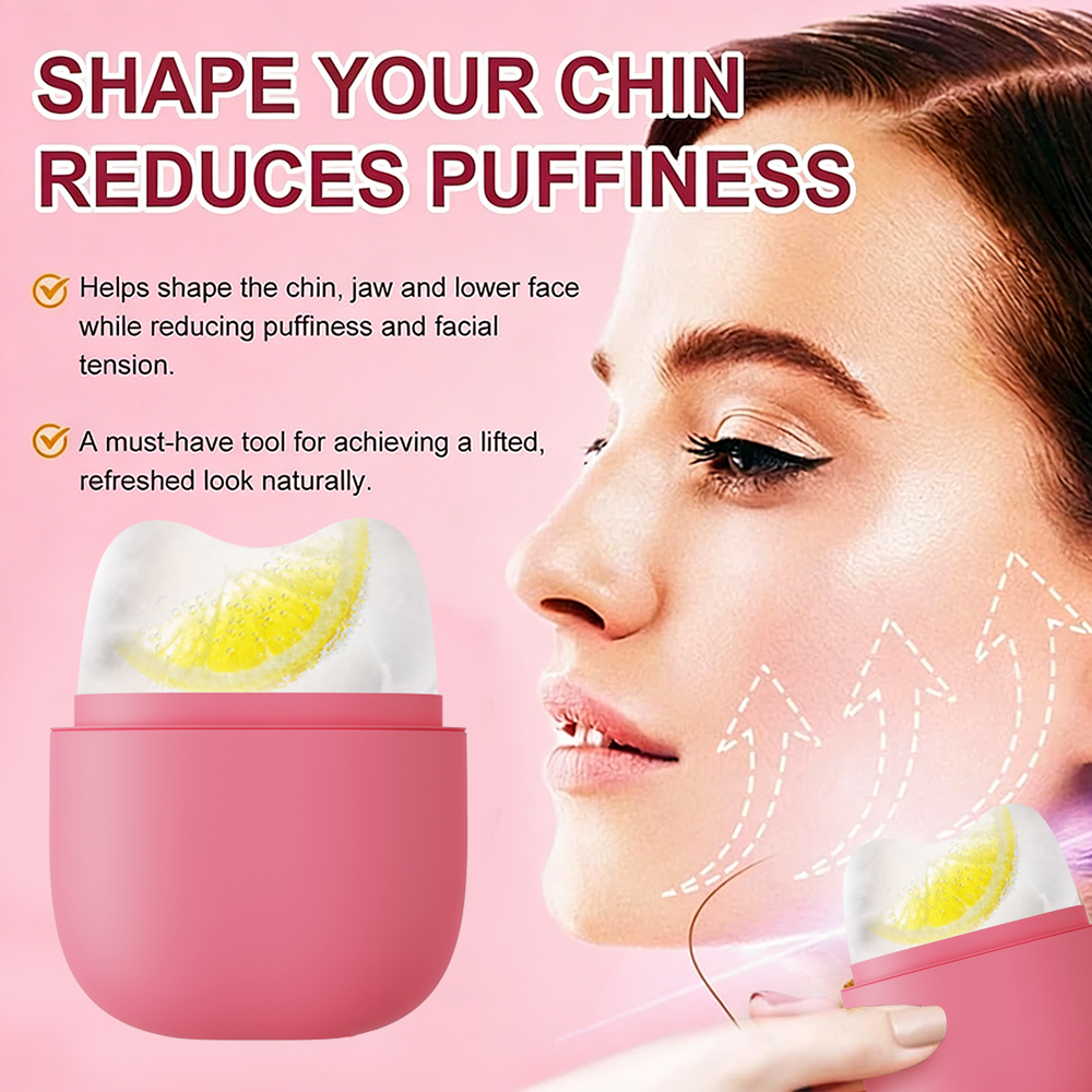 Cross-Border New Face Ice Tray Portable Facial Massage Mask Silicone Beauty Tool