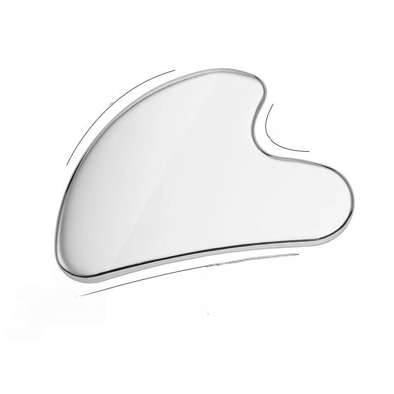 Rose Milare Customized Stainless Steel Heart-Shaped Facial Full Body Shaving Beauty Board Massage Tool for Home Use Model