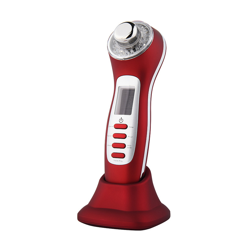 Portable Face Handheld Beauty Device Mini Electric Ion Eye Massager Rechargeable RF LED Beauty Facial Lifting