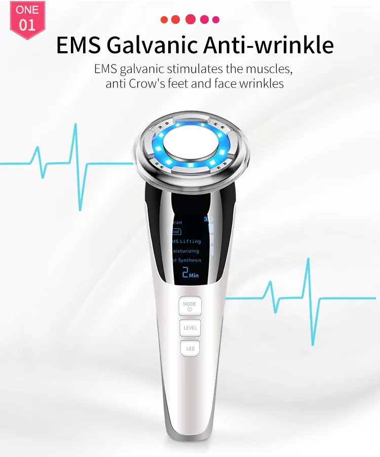 EMS Hot Cold Facial Massager with LED Photon Therapy Detail 3